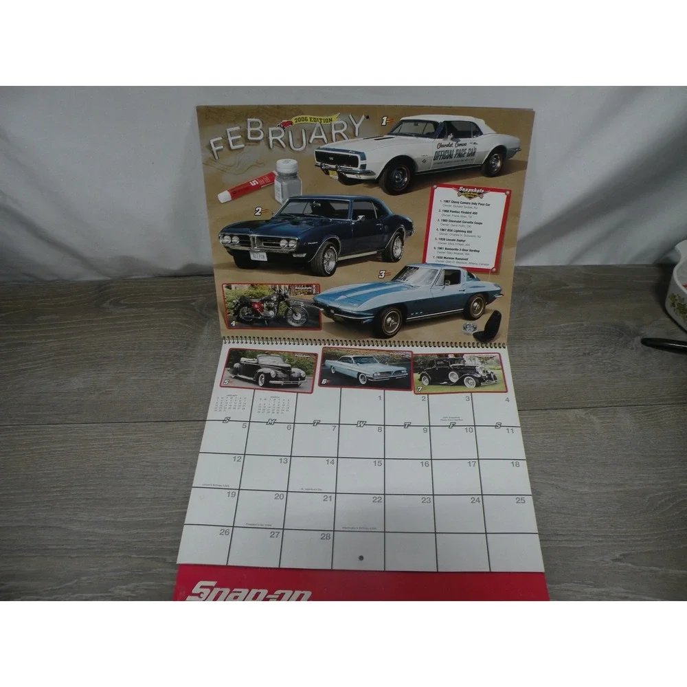 Snap-on 2006 Snapshots Dream Builders Series Advertising Calendar Car Motorcycle